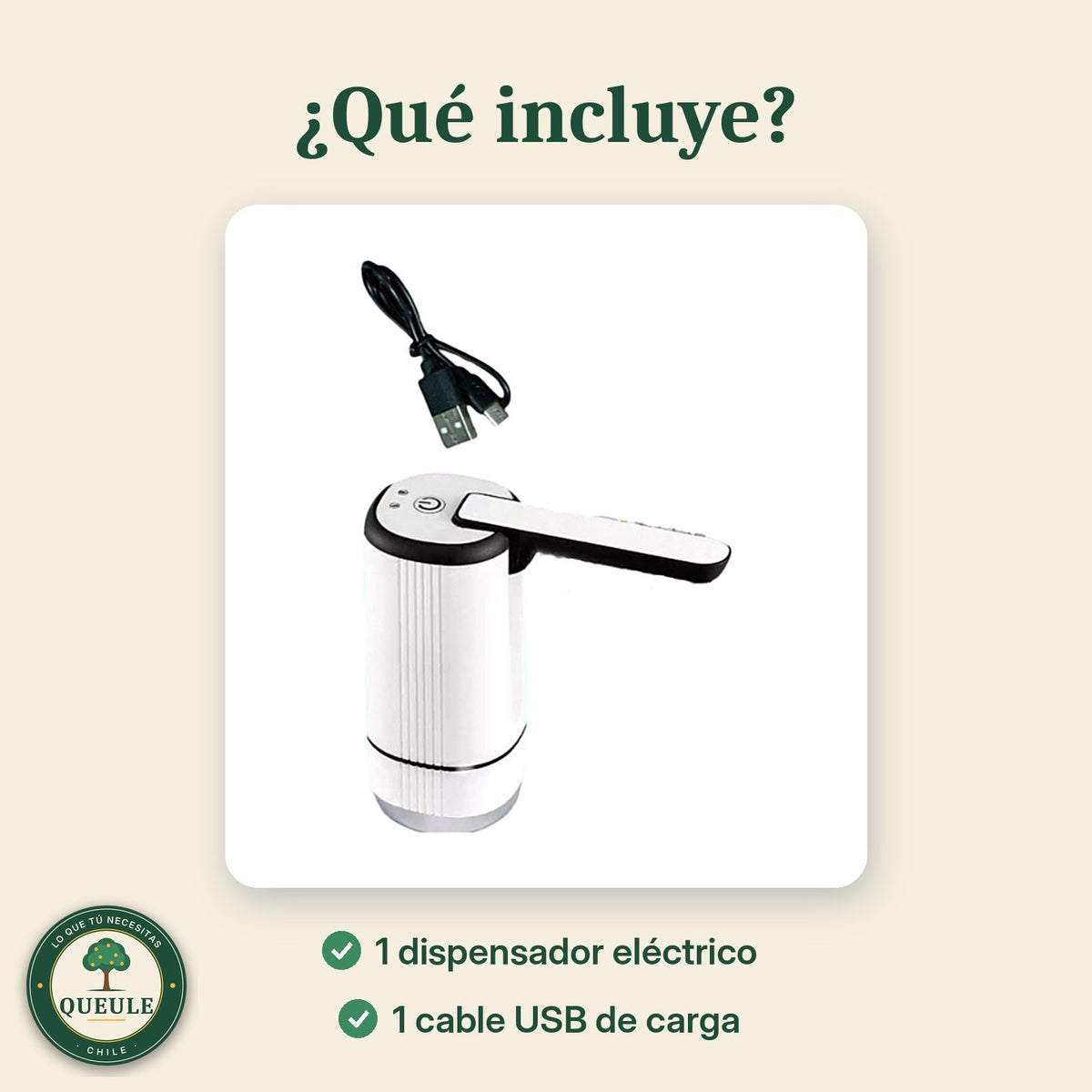 Dispensador de Agua Recargable USB