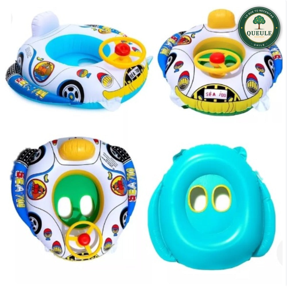 Flotador para Niños en Forma de Auto con Volante