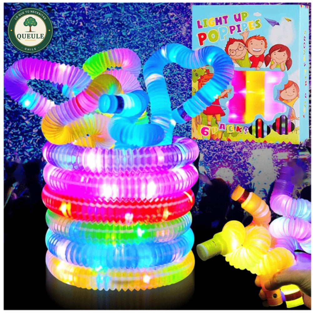 Glow Sticks para Niños – Tubos Pop Luminosos LED