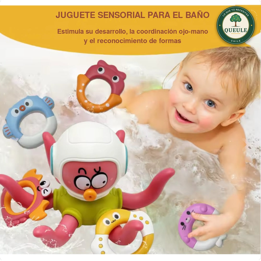 Pulpo Flotante con Anillos para el Baño